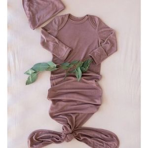 Solly Baby Gown & Hat CottageRose 0-3 mo